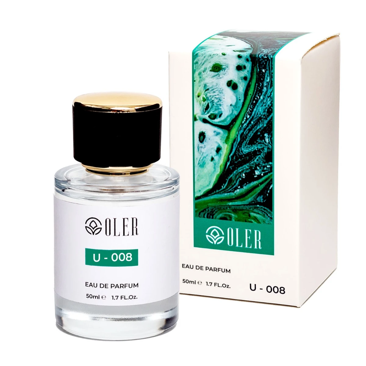 Agua de Perfume OLER U008 Unisex, 50 ml
